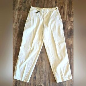 GAP NWT Cream Relaxed Fit Chinos with Elastic Waistband